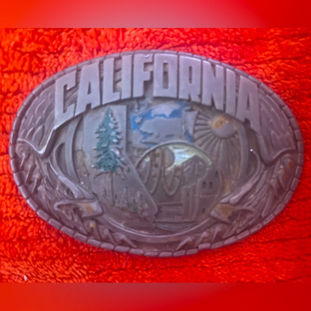 X SOLD X Vtg California Belt Buckle